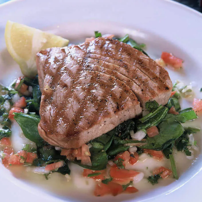 Seared tuna dish from Manuel's regional Mexican menu.