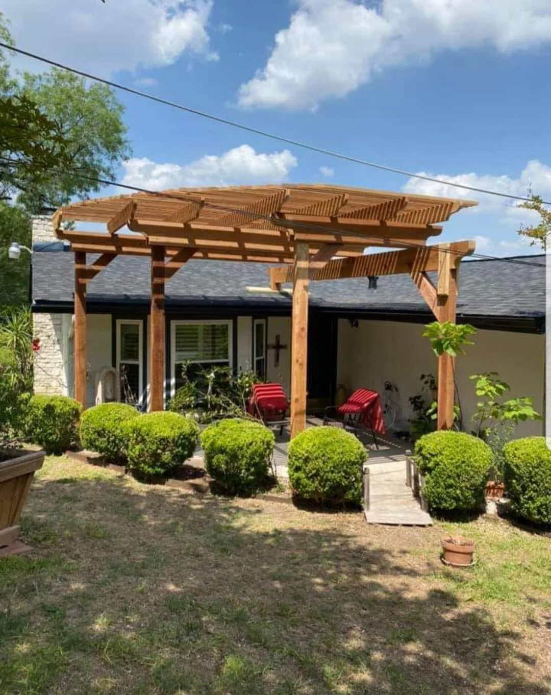 Raised deck photography featured on the Against the Grain Woodworks website.