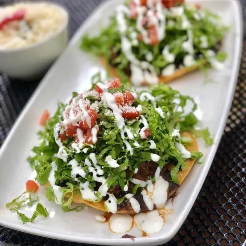 Tostadas dish featured on the Manuel's website.